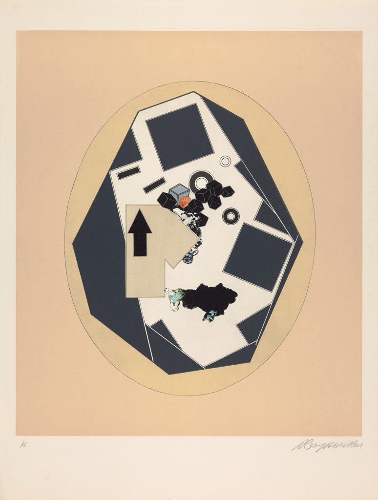 Deux carrés inscrits dans un ovale, 1972