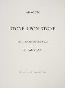 Stone upon stone, 1977