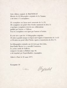 Magnificat, 1977